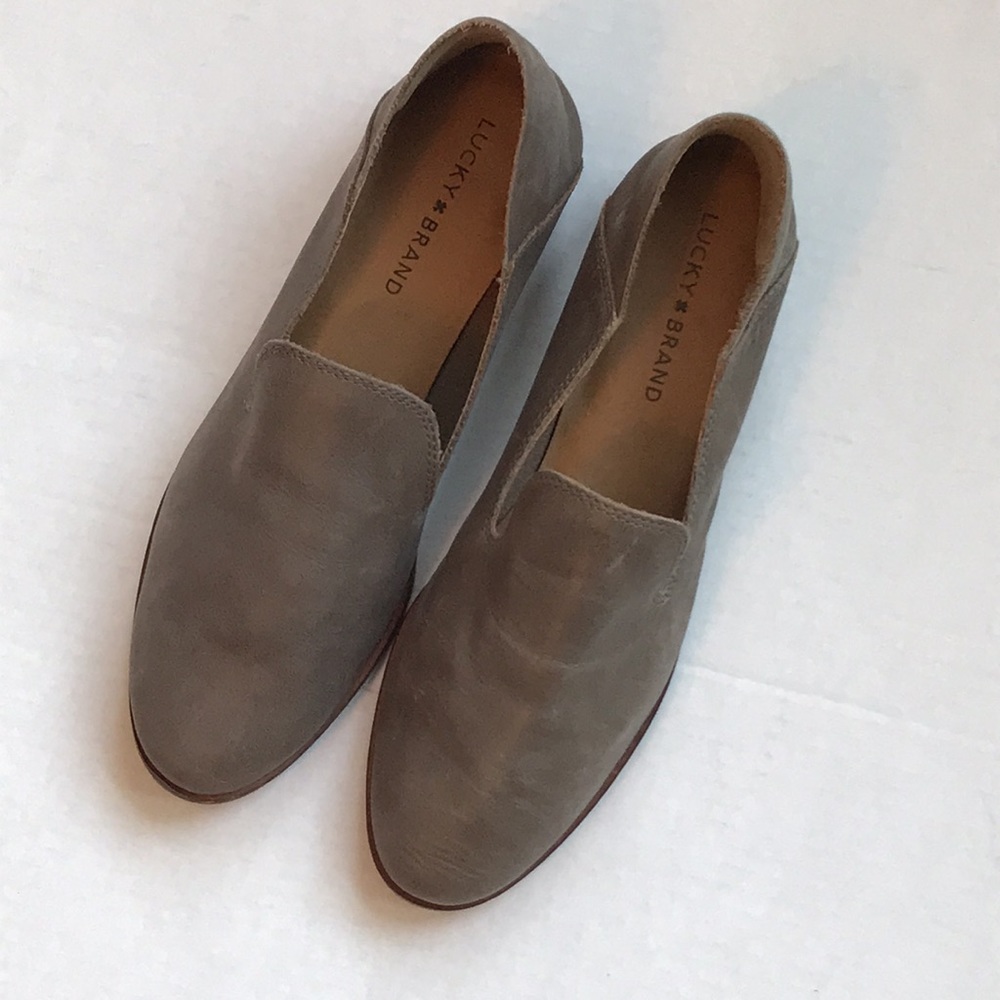 Lucky Brand Gray Loafers